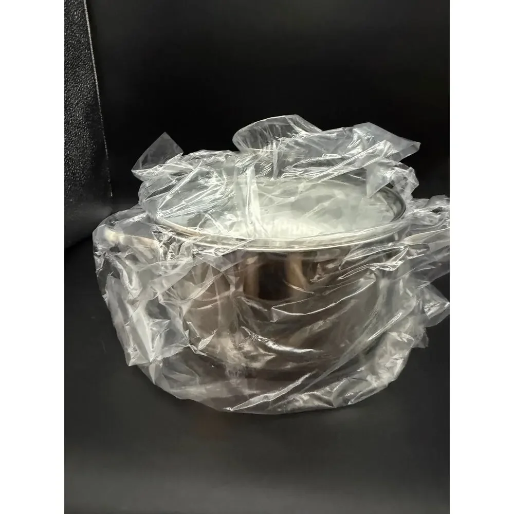 NEW Wolfgang Puck 3 Qt Stainless Steel Covered Casserole Baking Pot w/ Glass Lid